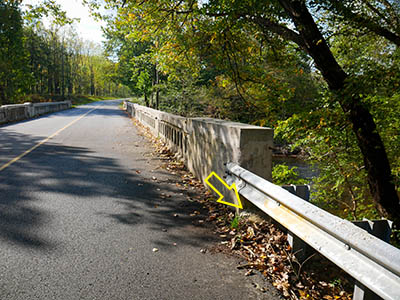 Looking S along Swopes Valley Road