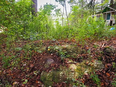 Looking NE toward a residence.