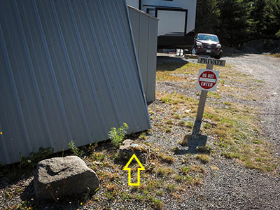 Eyelevel view of the disk on concrete
