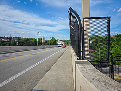 Looking NE along Harrison Avenue