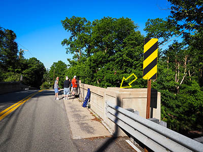 Looking SW along Waverly Road