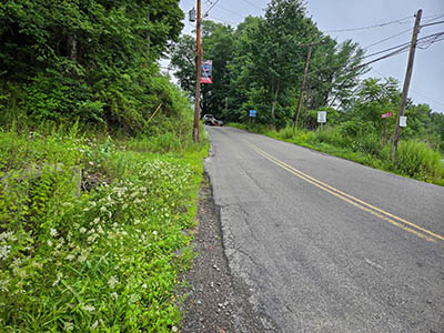 Looking E along Main Street, and toward TT 7 K
