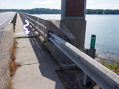 Looking E along Bridge #2262